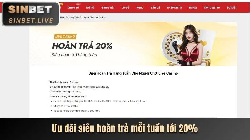 Hoàn trả không giới hạn Bong88